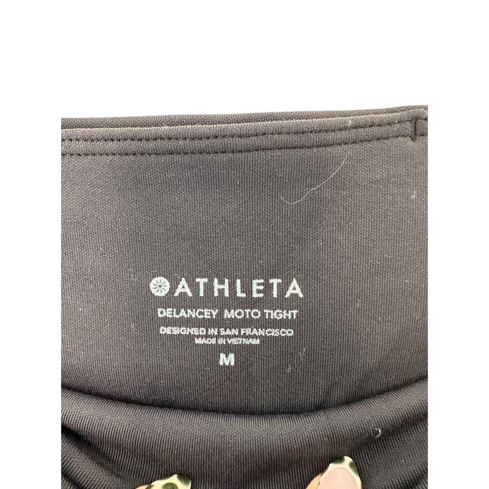 Athleta Black Sculpting Athletic Delancey Moto Tight Leggings‎ Size Medium - Picture 4 of 13